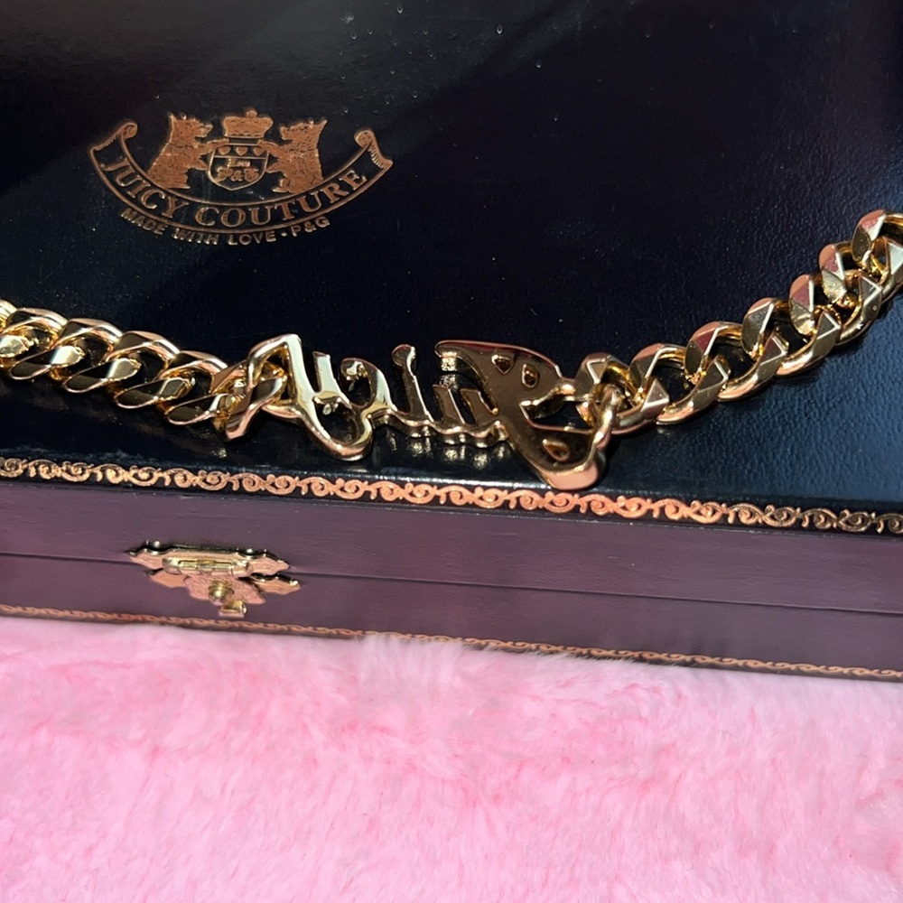 VINTAGE ✨Juicy Couture Gold pave Bracelet - Picture 4 of 6